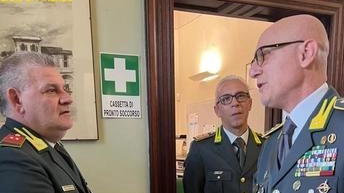 Il comandante Kalenda in visita