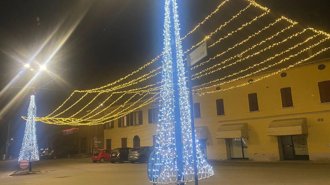 Le luminarie natalizie a Lentigione