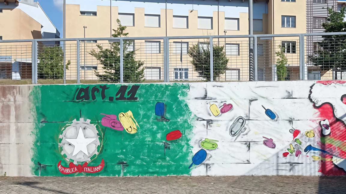 Murales alla cittadella: "Un lavoro bellissimo del Consiglio junior"