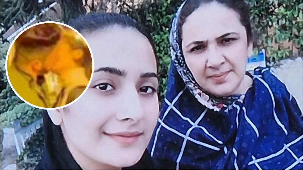 Nazia Shaheen è la madre di Saman Abbas; nel tondo il bacio tra Saman e il fidanzatino pachistano con cui voleva vivere all’occidentale