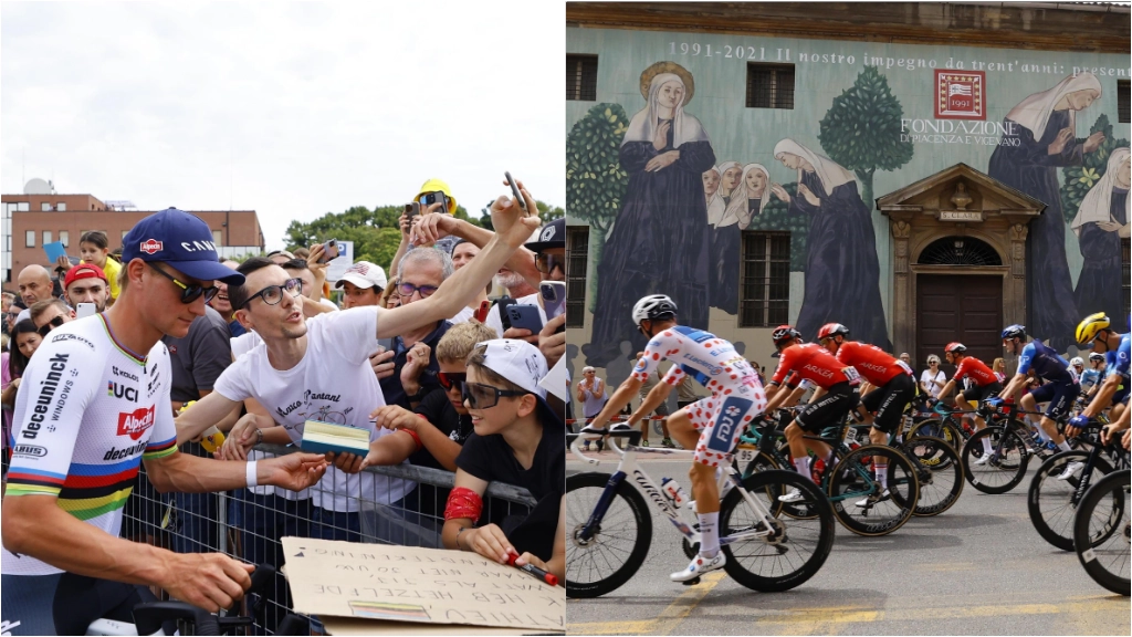 La partenza del Tour de France a Piacenza: tutta la passione della città per il passaggio della carovana gialla, che lascia così l'Emilia-Romagna