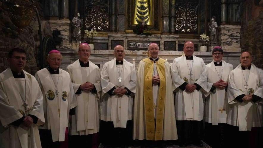 L’incontro dei religiosi in basilica