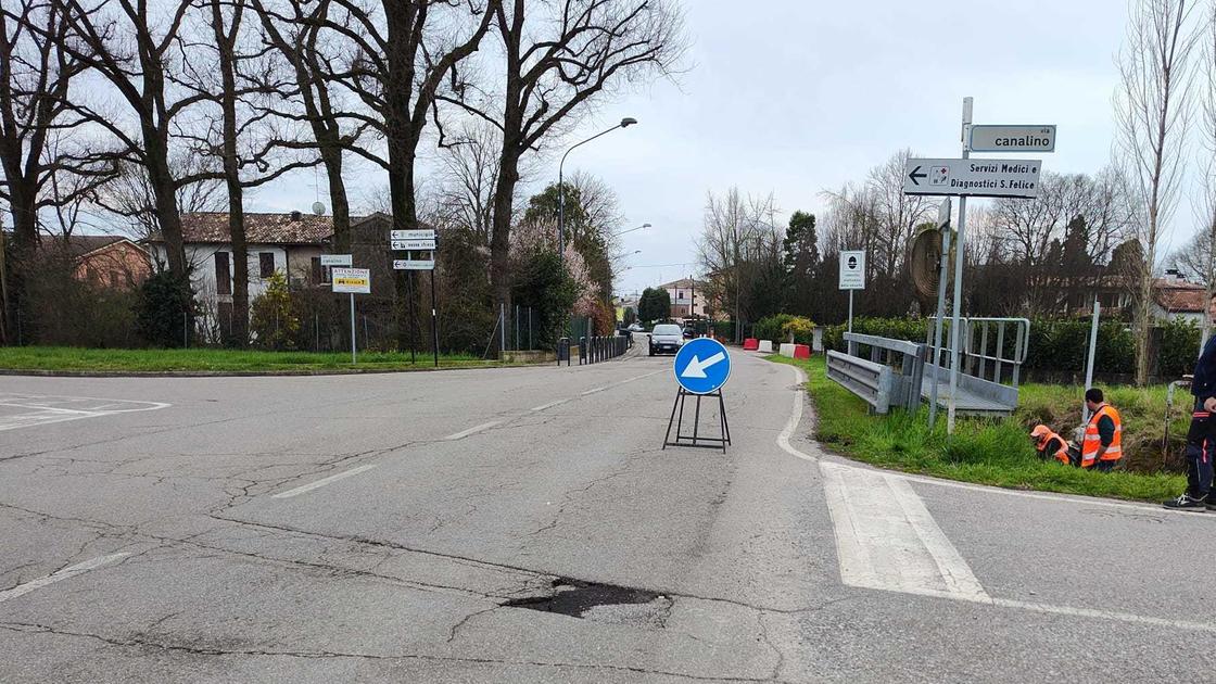 Chiuso un ponte anche a San Felice