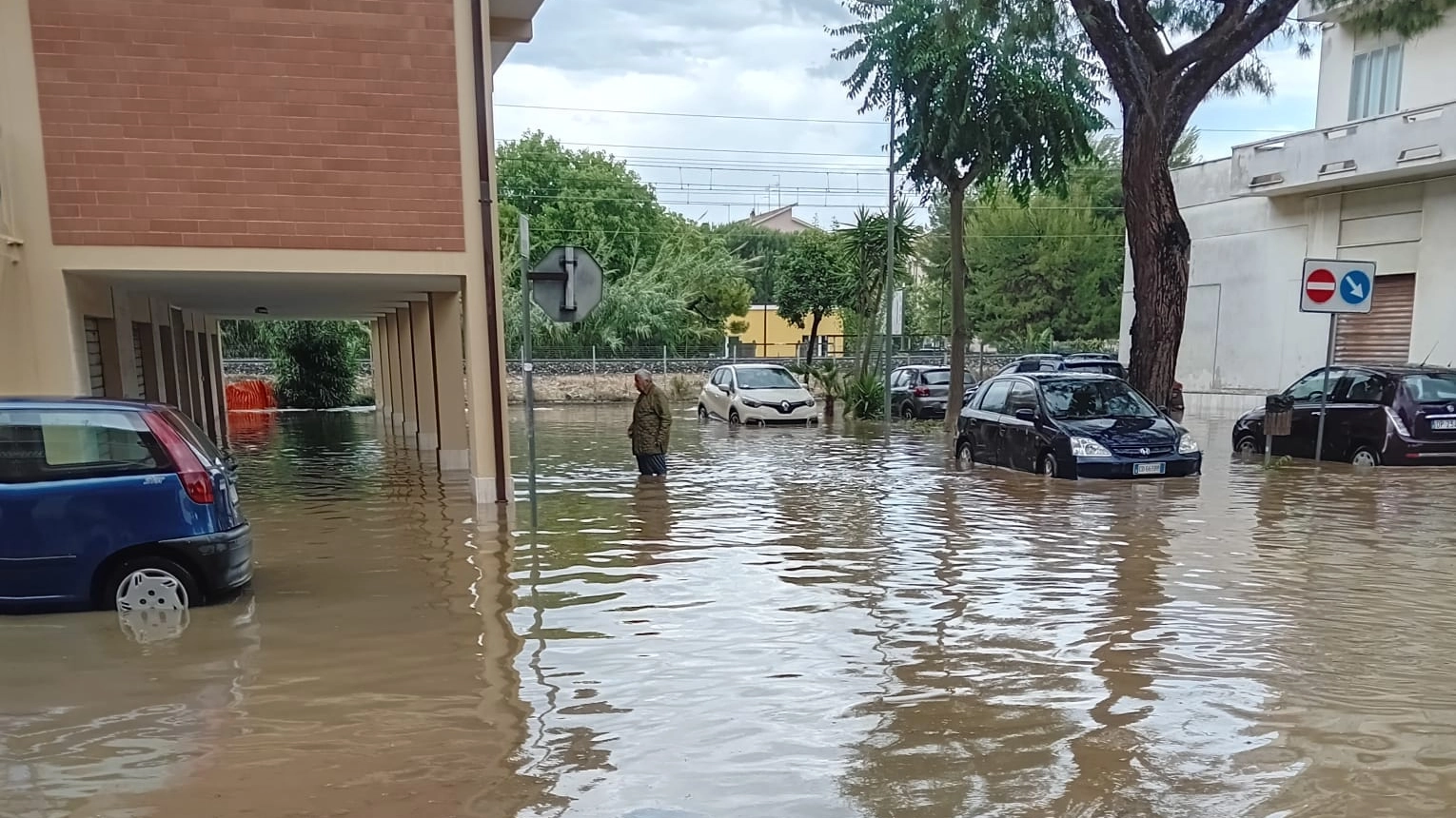 Gli allagamenti alla Faleriense di qualche anno fa