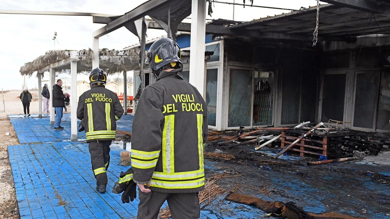 i vigili del fuoco in azione 