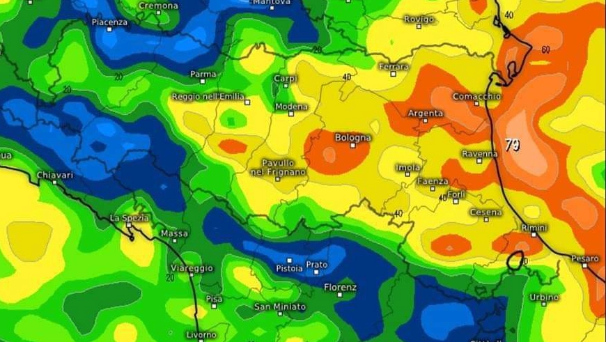 30-70 mm in breve tempo che potrebbero creare criticità idraulica urbana