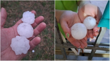 Grossi chicchi di grandine in Emilia Romagna: le previsioni meteo del weekend