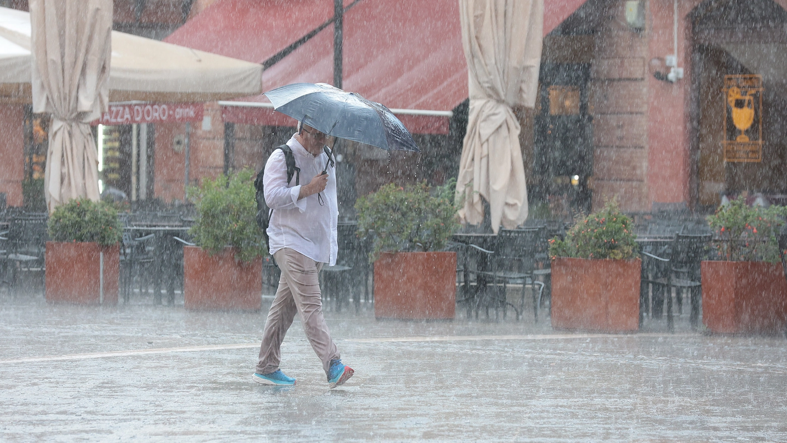 Maltempo a Ravenna: forte pioggia nelle prime ore del mattino di mercoledì 3 luglio (Foto Zani)