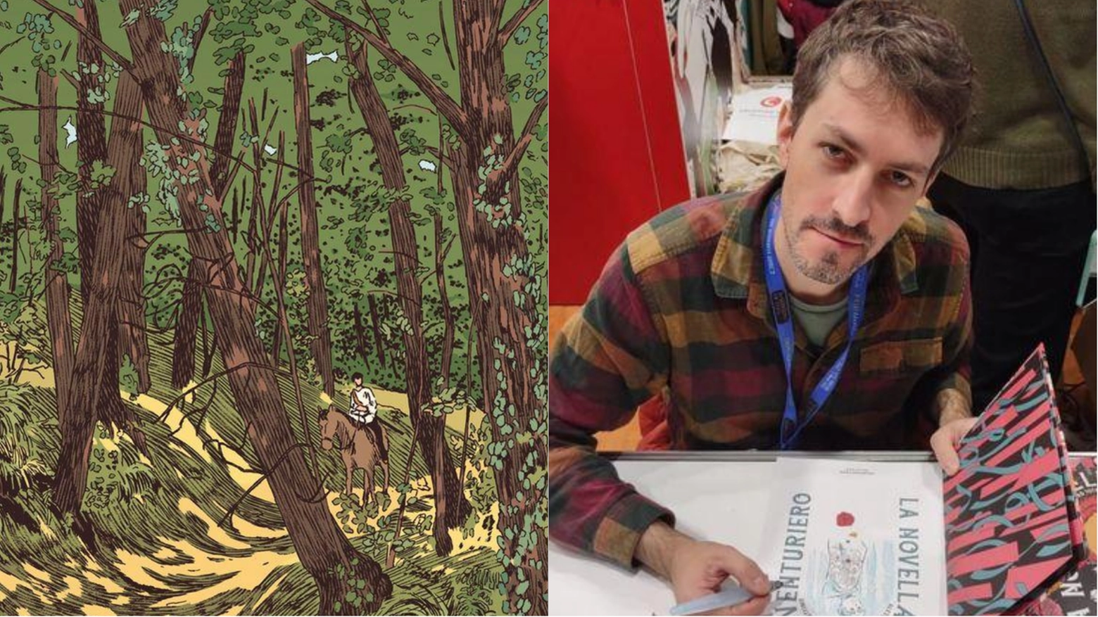 È sua la firma del graphic novel ‘La novella dell’avventuriero’, pubblicato da Coconico Press-Fandango e presentato la scorsa settimana a Lucca Comics 2024