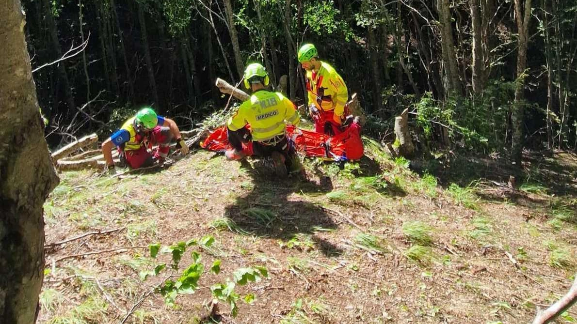 La donna, una turista di 72 anni, stava andando a funghi con il marito quando è scivolata: è stata trasportata in ospedale con l’elisoccorso