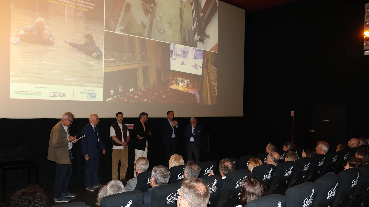 La presentazione del docufilm 'Ho visto il finimondo' al cinema Mariani di Ravenna (Foto Corelli)