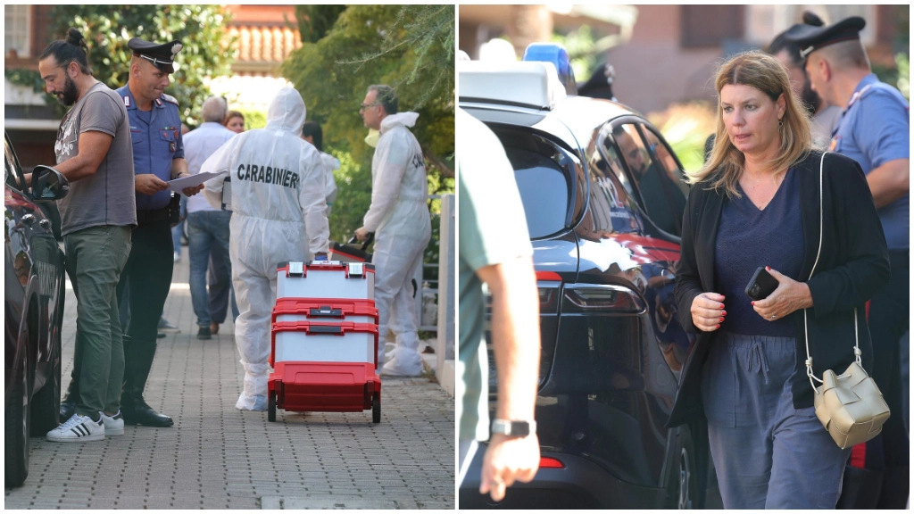 Uccide la moglie malata, gli inquirenti nel luogo dell'omicidio a Ravenna. Sul posto i carabinieri, Ris e il pubblico ministero Marilù Gattelli (foto Zani)