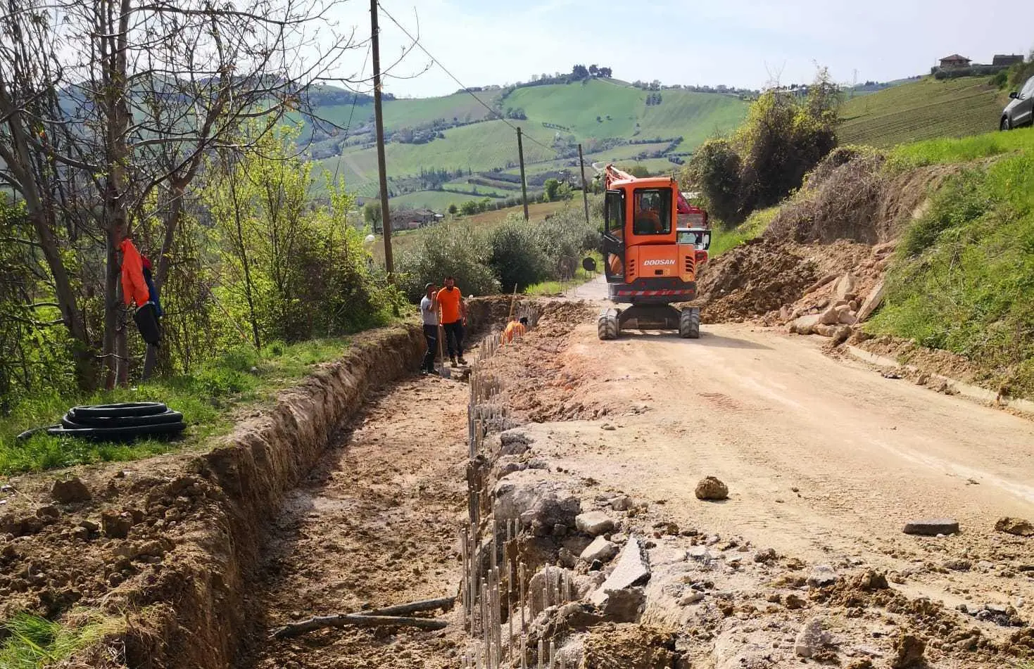 Ripatransone, continuano i lavori lungo le strade