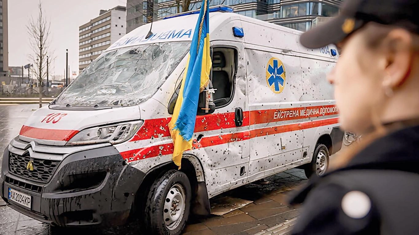 L’ambulanza di Kharkiv in città. Testimonianza dei massacri russi