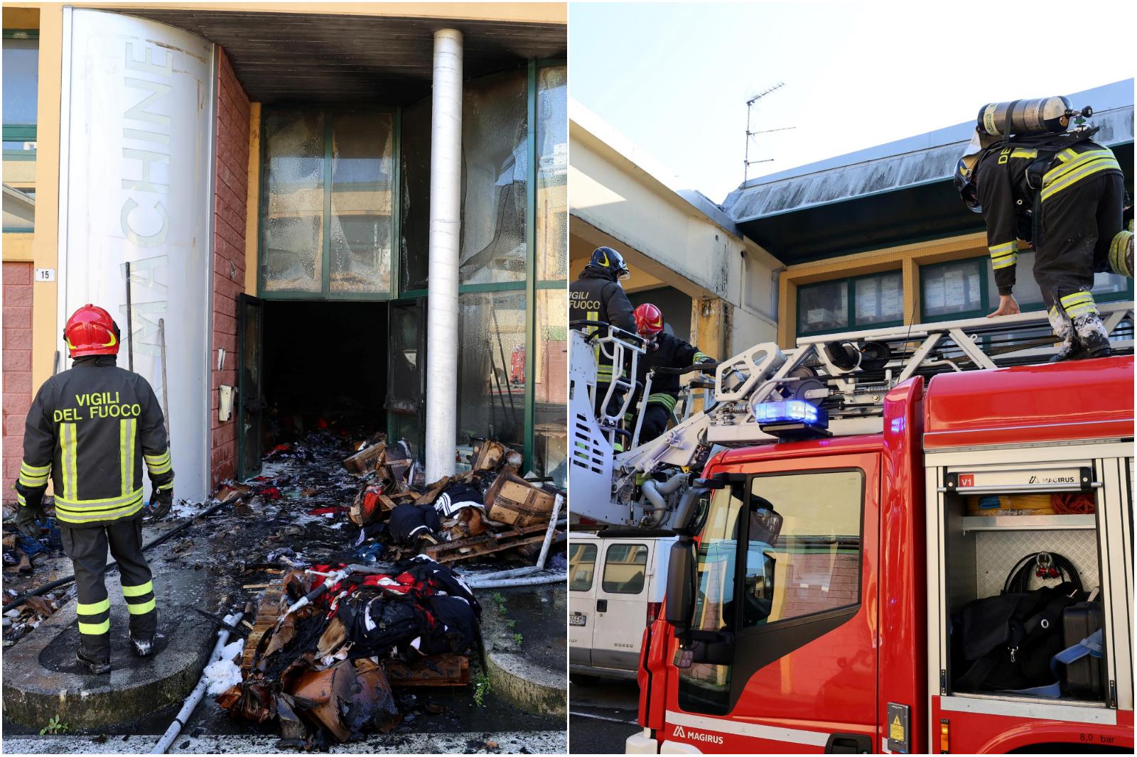 Incendio e paura oggi a Cesena: Air Machine in fiamme