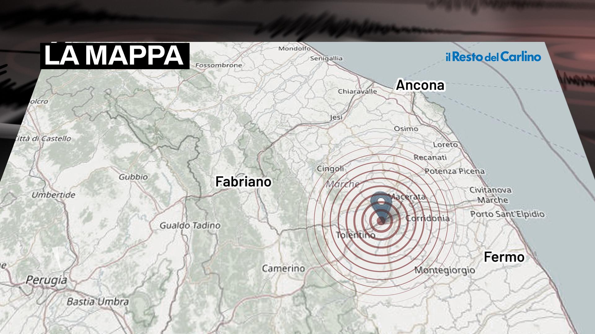 Terremoto nel Maceratese, scossa di magnitudo 2.6