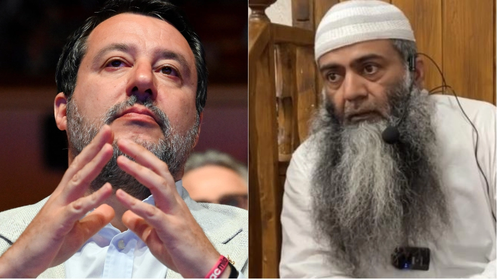 Matteo Salvini e l'imam della Bolognina