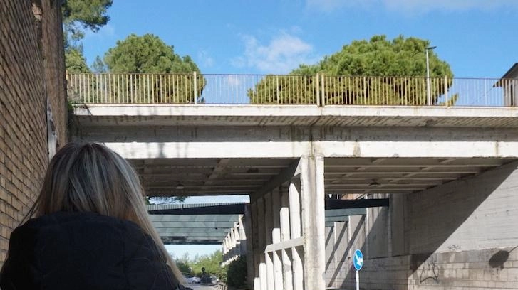 Il ponte del Pincio: la ragazza si era messa cavalcioni sulla balaustra. Si è evitata una tragedia. Soccorsa anche dalla Croce Rossa di Ancona