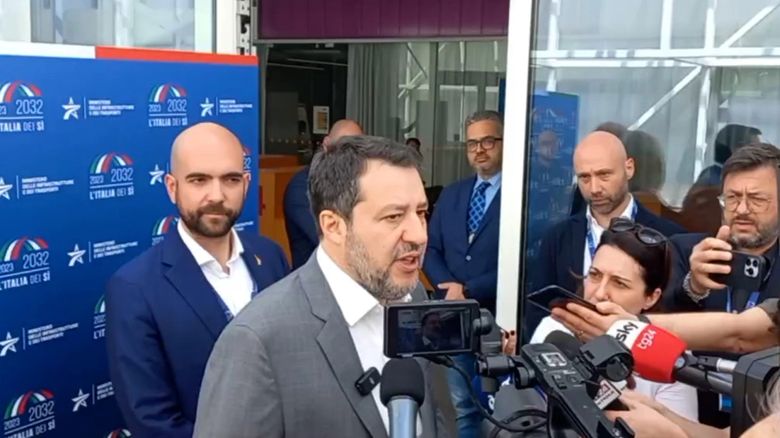 Il vicepremier e ministro dei Trasporti Matteo Salvini a Bologna