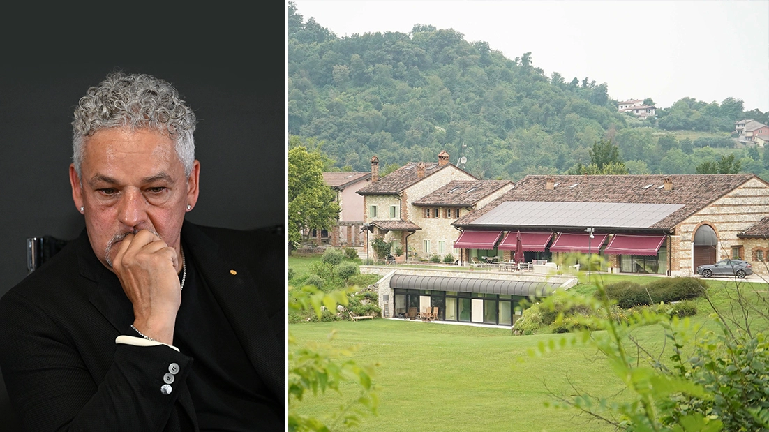 Roberto Baggio e la villa di Altavilla Vicentina dove è avvenuta la rapina