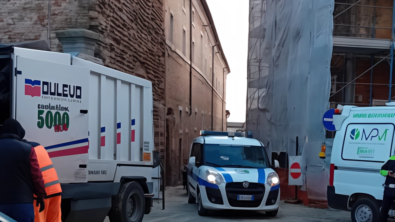 Disagi alla circolazione ieri mattina con la chiusura temporanea della strada Sul posto è intervenuta un’azienda specializzata per la pulizia