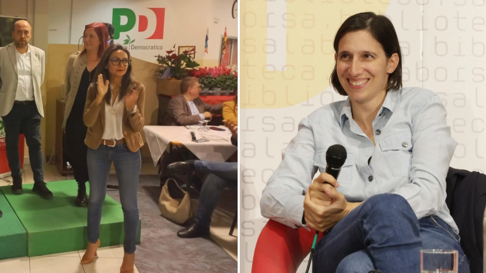 Irene Priolo, governatrice facente funzioni ed Elly Schlein, a Bologna