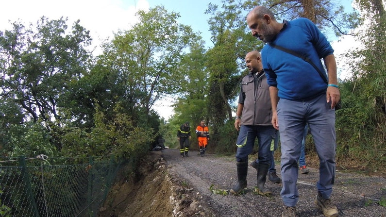 Ancona, sopralluogo nelle frazioni tra frane e smottamenti