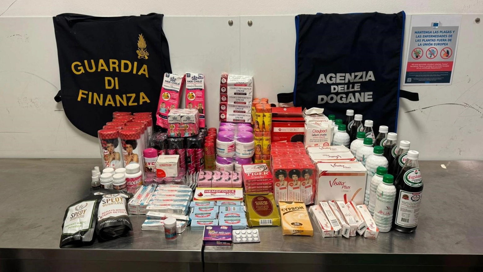 Oltre settemila medicinali e cosmetici introdotti illegalmente in Italia