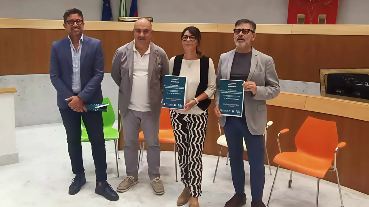 Mauro Alfonsi, Guido Capanna Piscè, Cinzia Campanelli e Sergio Trevisani