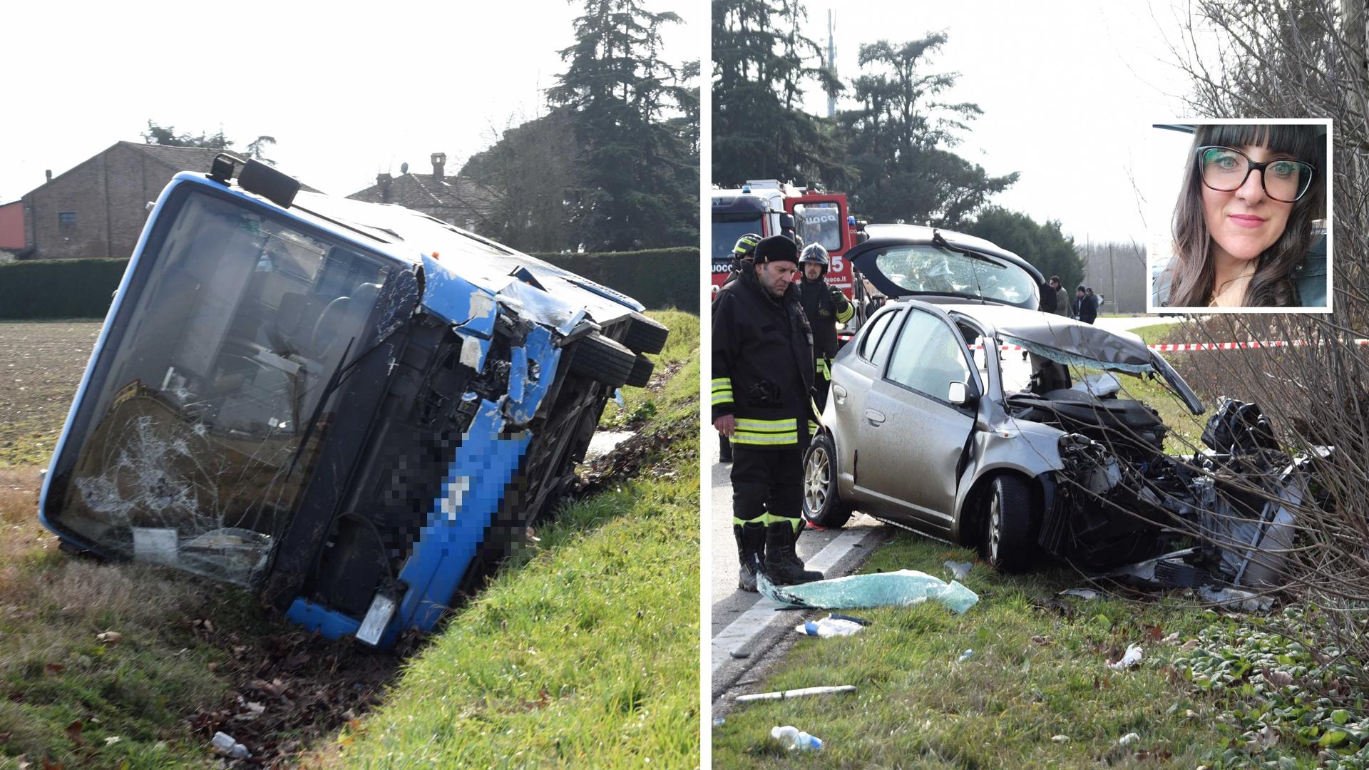 Erika Benini morta nell’incidente a Ferrara: indagato l’autista del bus di linea