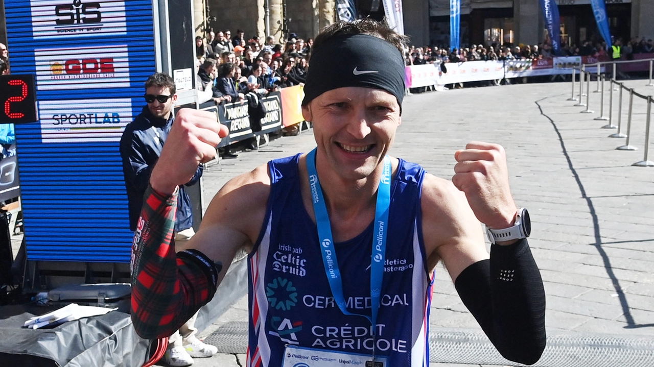 David Colgan durante la ‘Bologna Marathon’ di marzo 2023