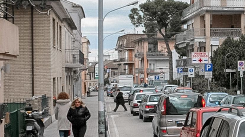 Il traffico in via Murri