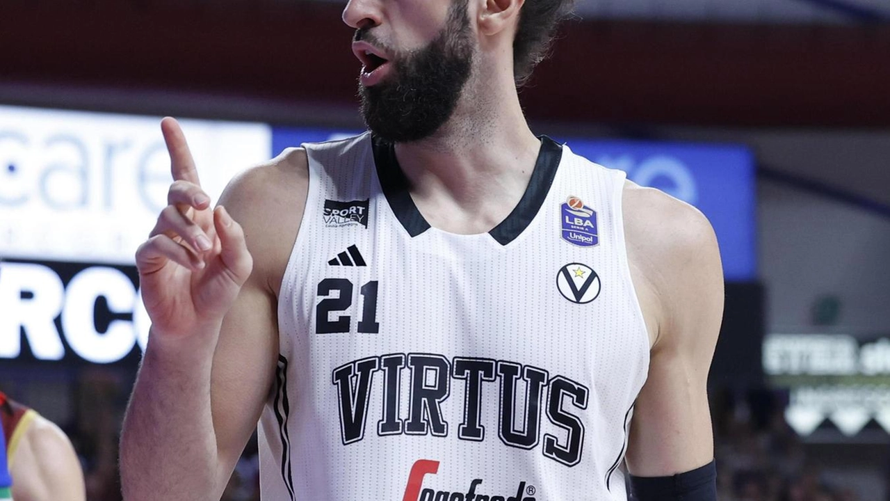 Toko Shengelia ancora una volta è stato uno dei migliori in maglia Virtus: nell’ultimo quarto, quando Venezia è rientrata, ci ha pensato lui (Ciamillo)