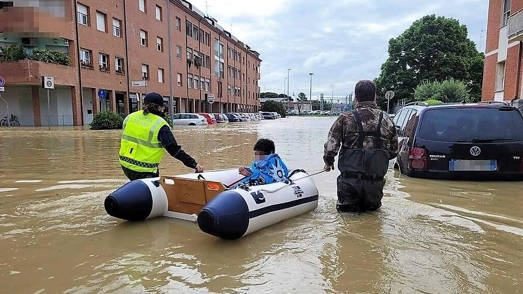 Alluvione a Lugo in un’immagine di repertorio