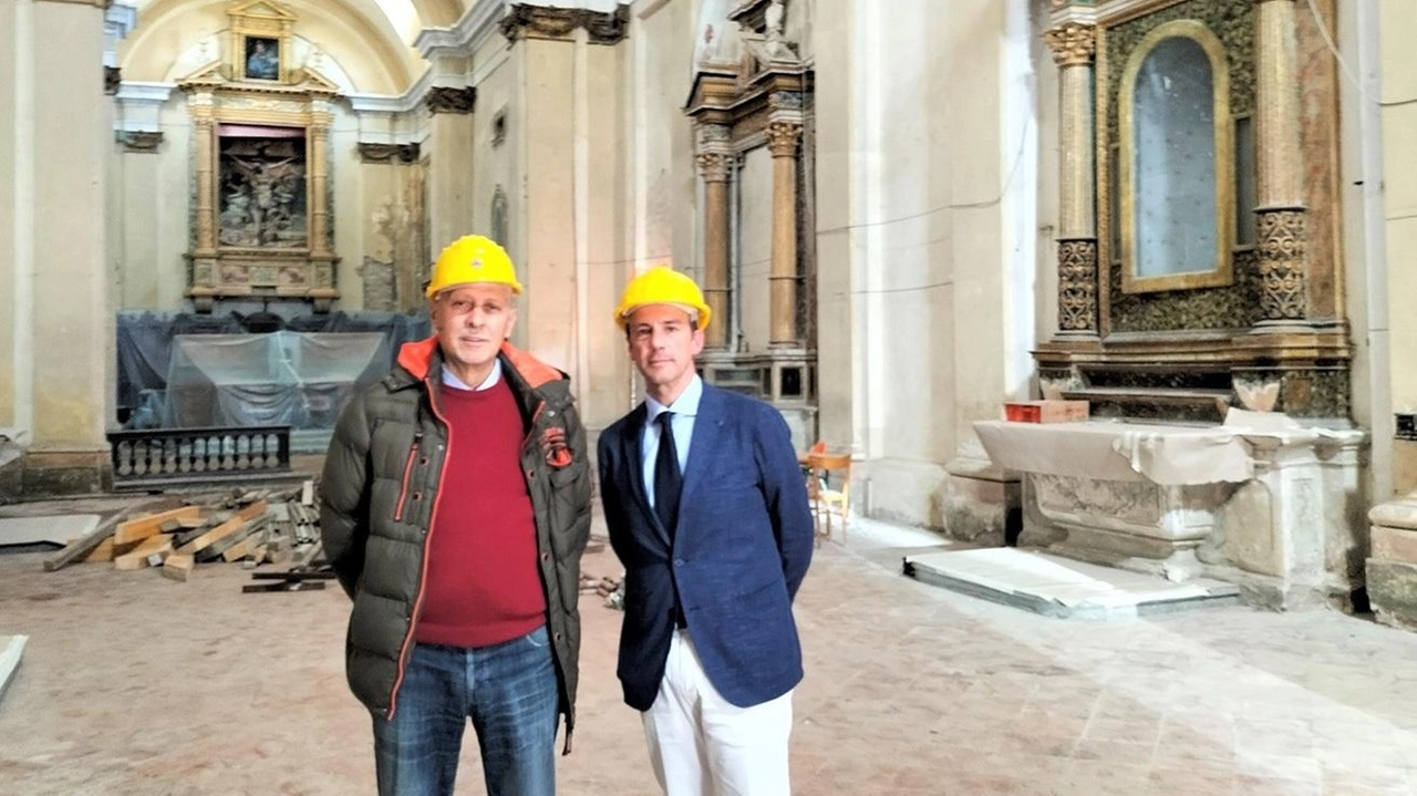 Rotoni e Di Flavio nella chiesa di Santa Maria del Piano