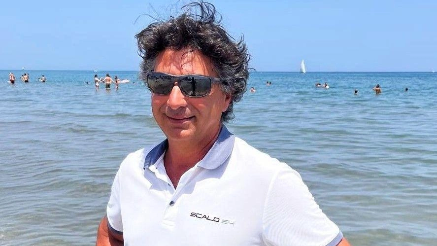 Il bagnino riccionese Gilberto Fuzzi