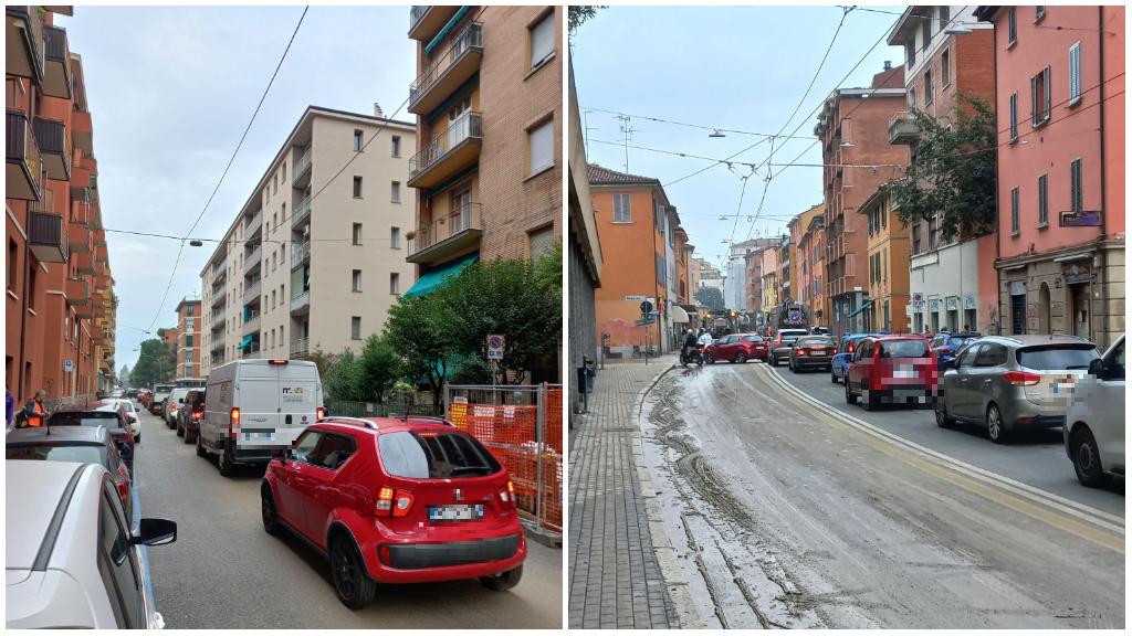 Traffico oggi a Bologna: forti criticità nella zona Andrea Costa