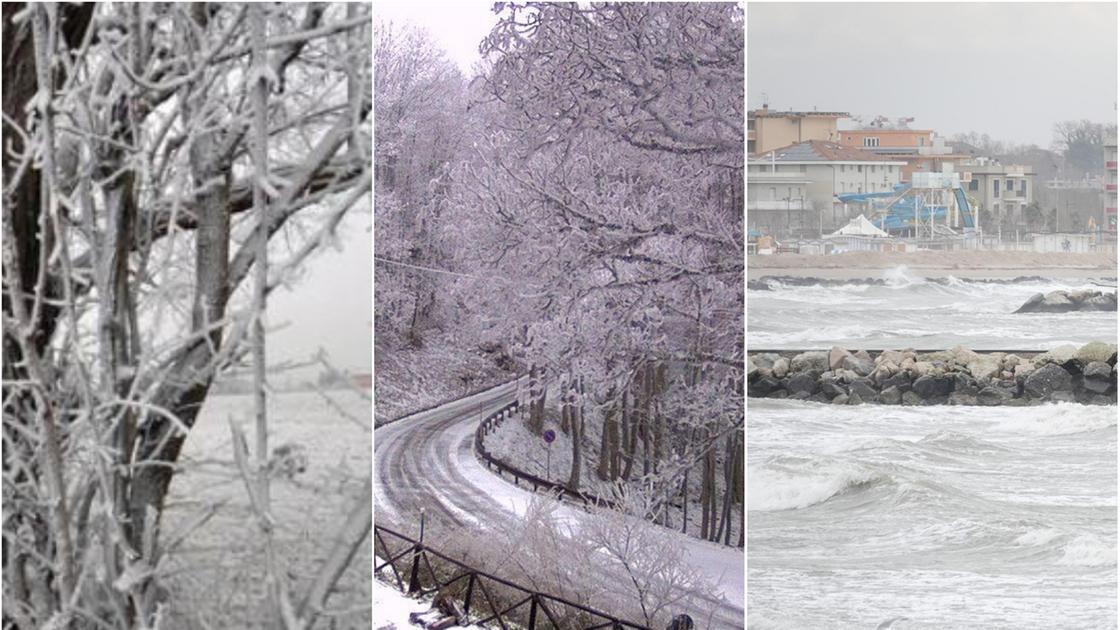 Gelate e neve in collina in Emilia Romagna: i giorni più freddi