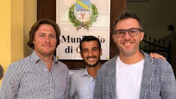 Incontro tra il sindaco di Cento Edoardo Accorsi, l’assessore al Commercio Filippo Taddia e la Pirene, organizzatrice della kermesse, per il programma della Fiera