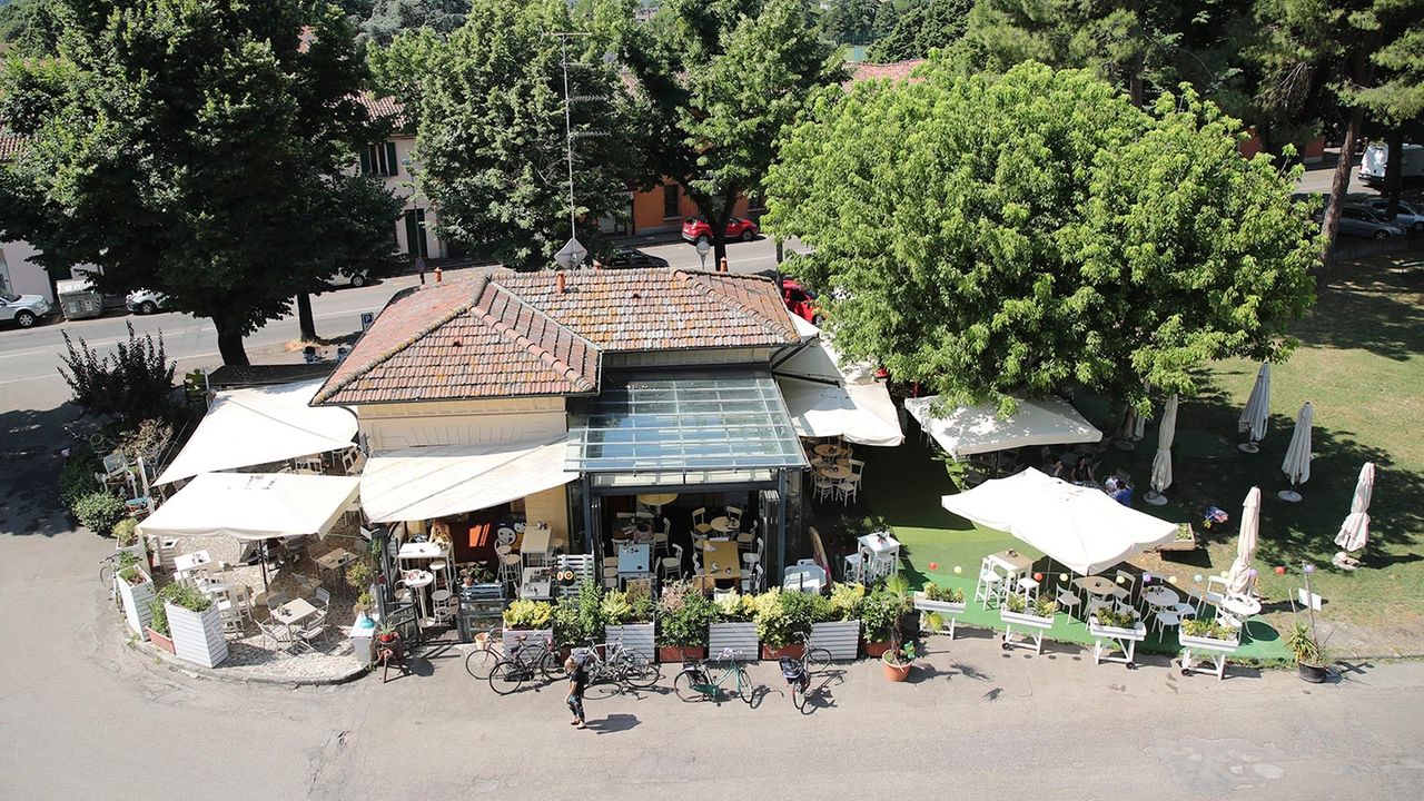 Il Caffè della Rocca, visto dall’alto