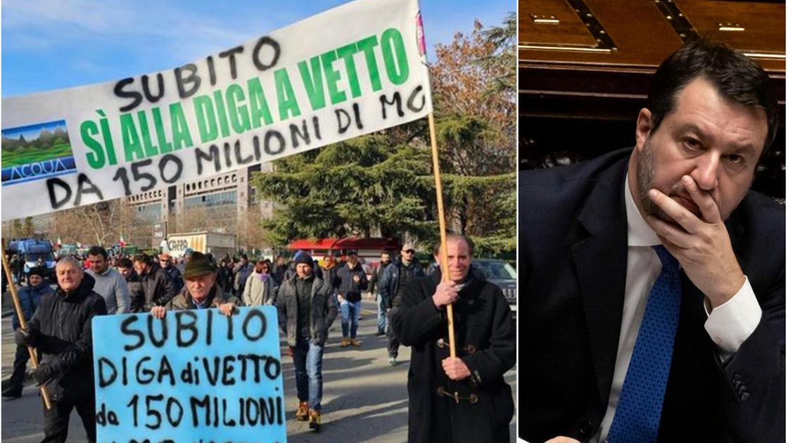 Diga di Vetto, summit con Salvini: ma la burocrazia rallenta il progetto