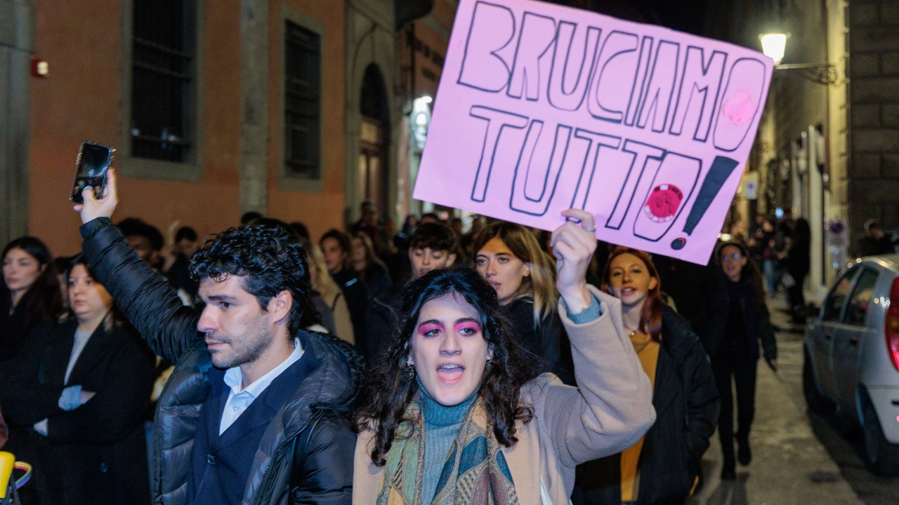 Manifestazione contro la violenza sulle donne