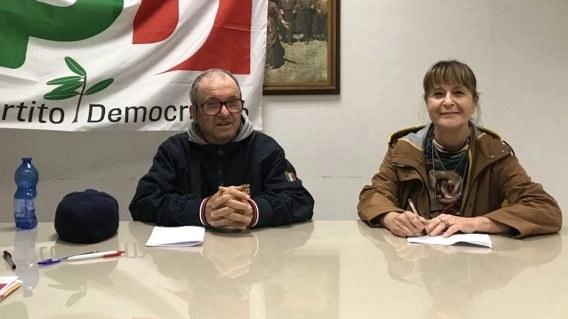 Luigi Mangiaterra e Antonella Cicconi del nuovo coordinamento del Pd di Porto Recanati annunciano le novità