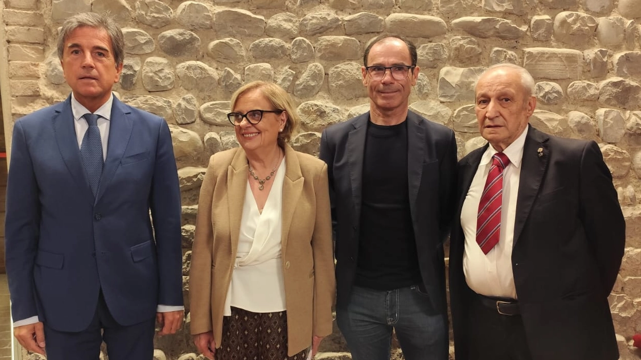 La presentazione del Giro dell'Emilia a Vignola, con Adriano Amici e Davide Cassani