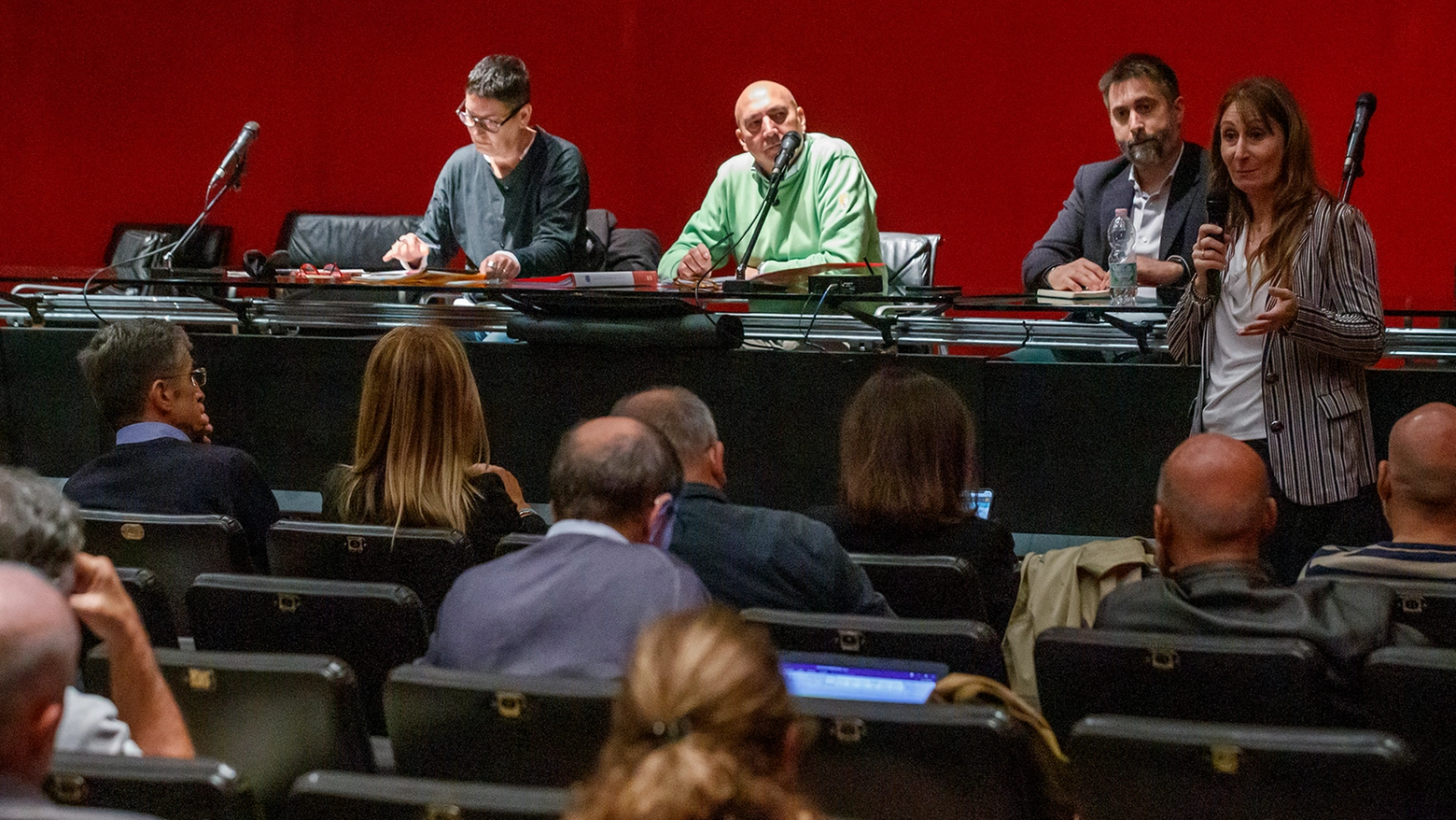 L’incontro con la Struttura commissariale al Pala De Andrè (foto Zani)