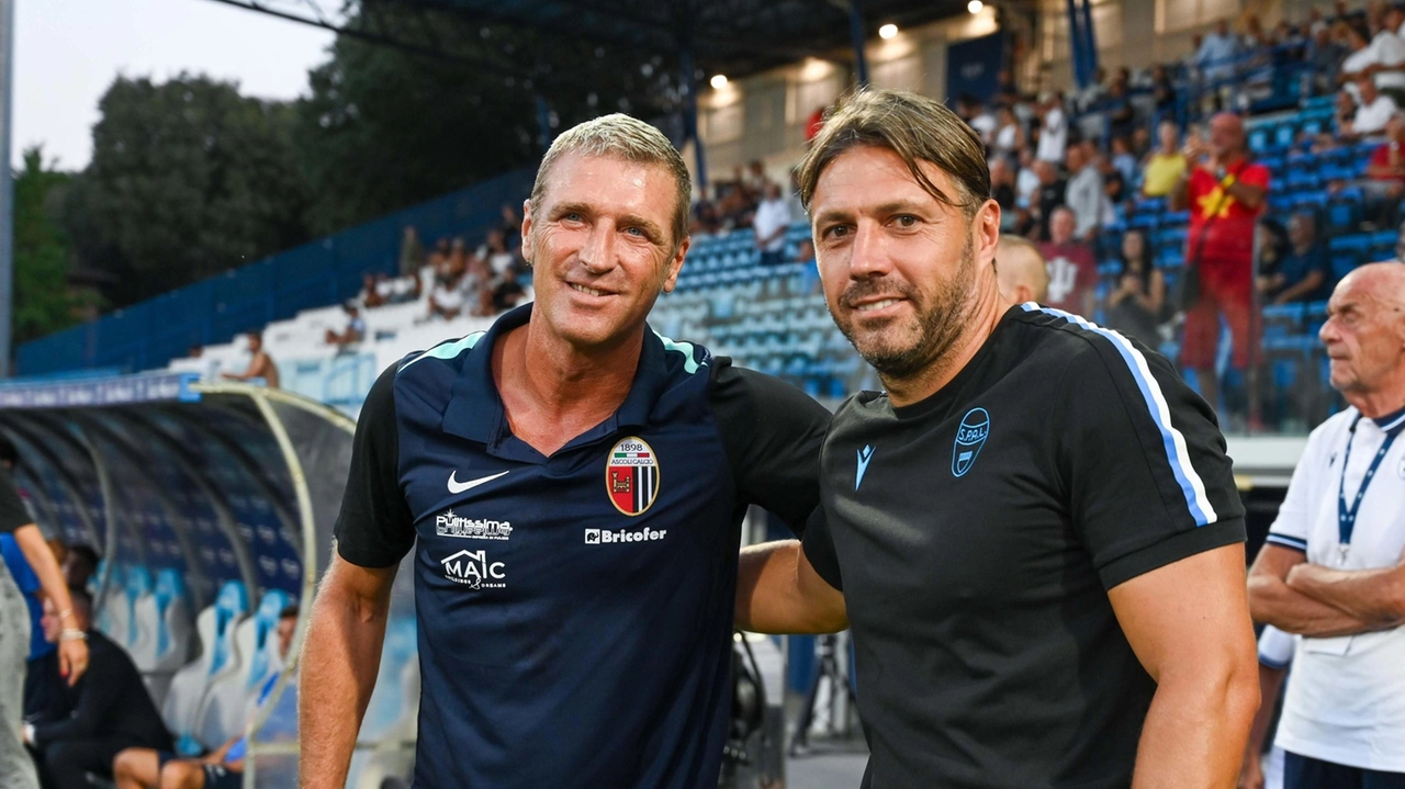 Carrera e Dossena prima di Spal-Ascoli