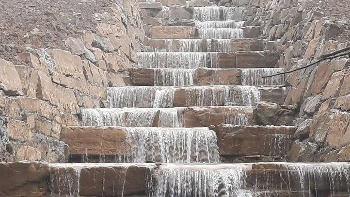 Le briglie a formare la cascata sul rio