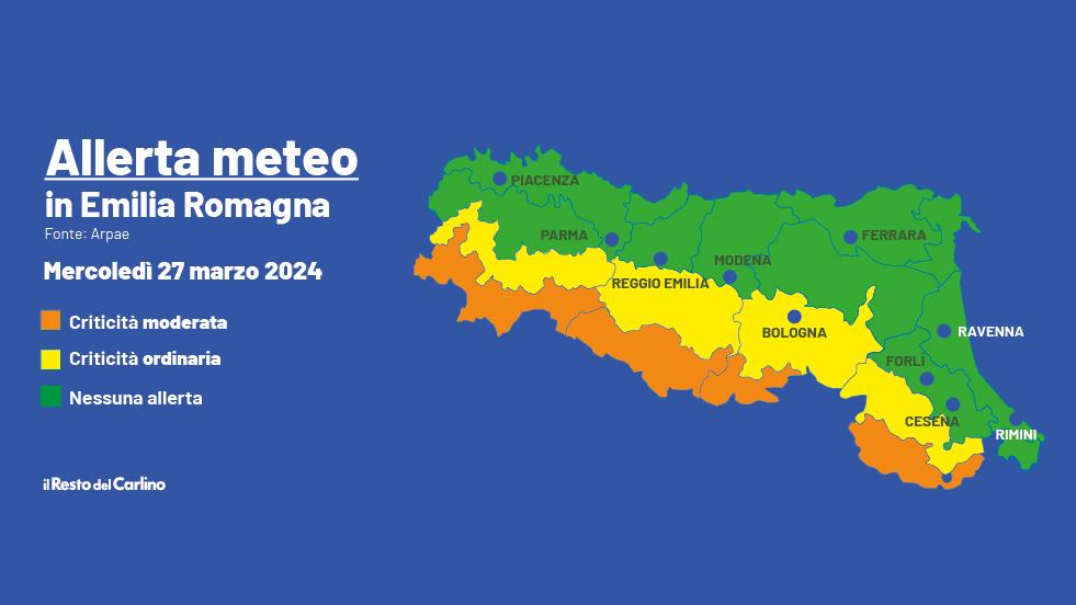 Maltempo In Emilia Romagna: Allerta Arancione Per Vento Forte, Ecco ...