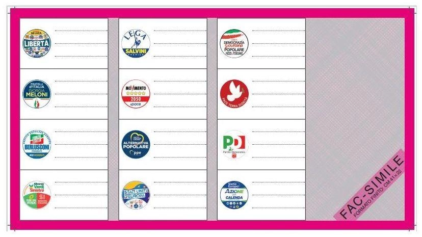 Blu per le Comunali, rosso rubino per le Europee. Si possono esprimere due preferenze per lista. Possibile il voto disgiunto