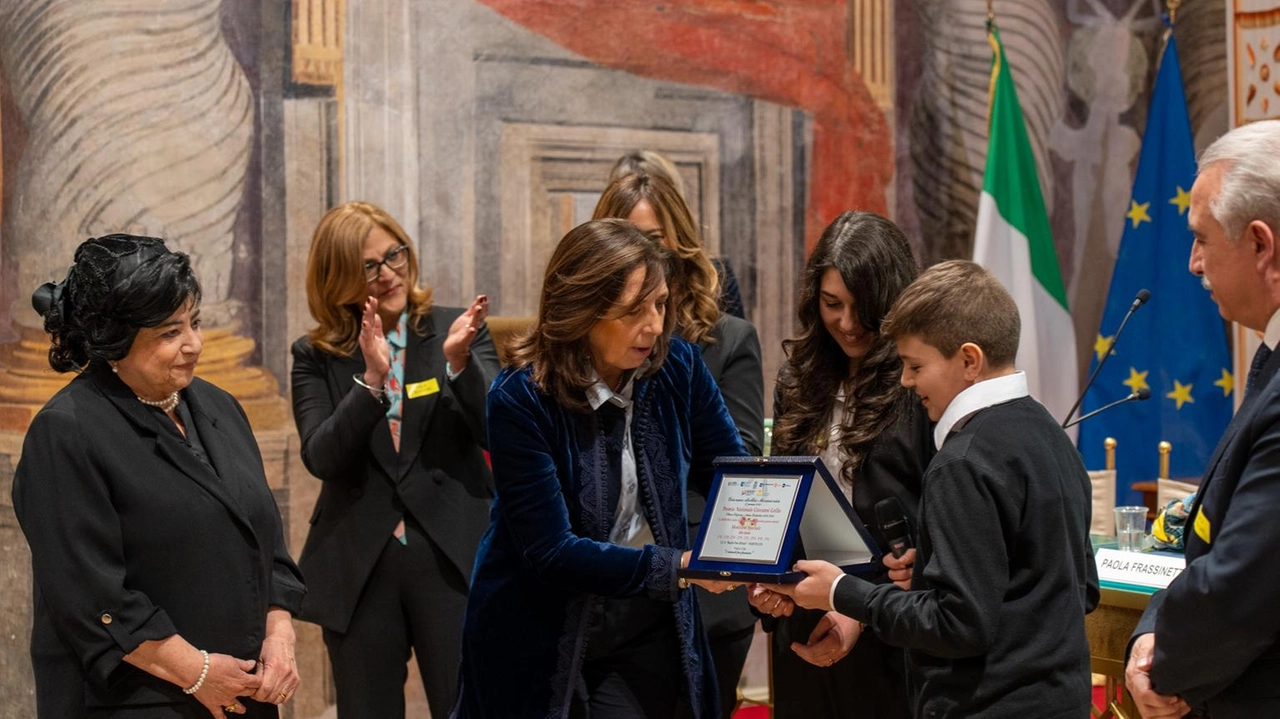 La cerimonia di premiazione della scorsa edizione. Sulla sinistra Michelina Grillo